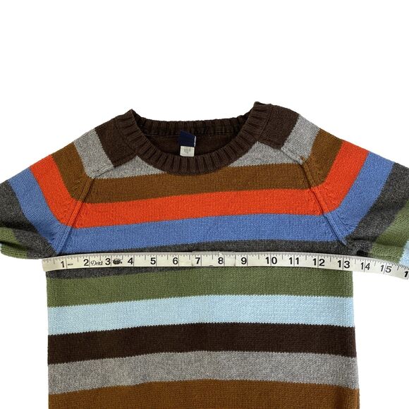 Boys Baby Gap Multicolor Striped Cotton Wool Blend Sweater Size 4T Years Toddler - Picture 4 of 6